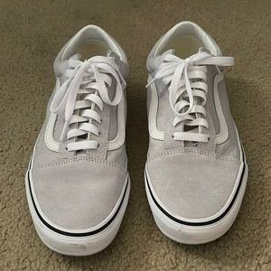 Vans Mens old skool Size 10. Grey/White. NO Box.
